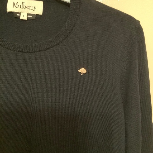 Mulberry Dark Navy Wool Blend Jumper Sweater​​​​​ - Picture 2 of 15
